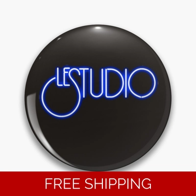 Le Studio Pin A Black Original logo White & Blue
